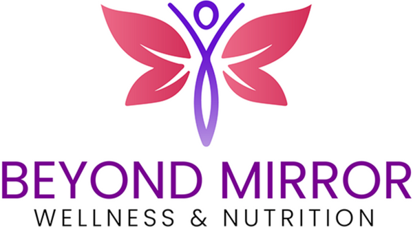 Beyond Mirror Logo Nutrition Consulting Diet Plan Programs Wellness Services